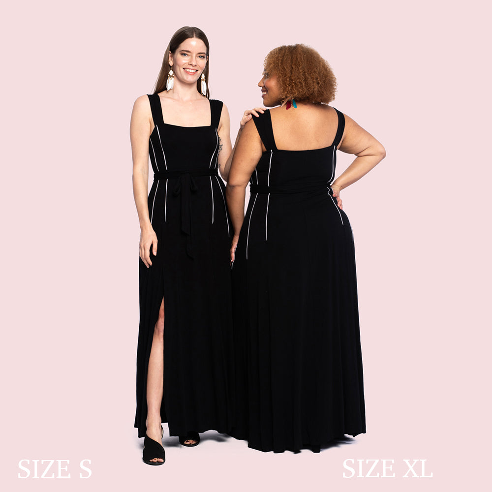 MAEVE DRESS - Black / SILVER S MAEVE DRESS - Black / SILVER S
