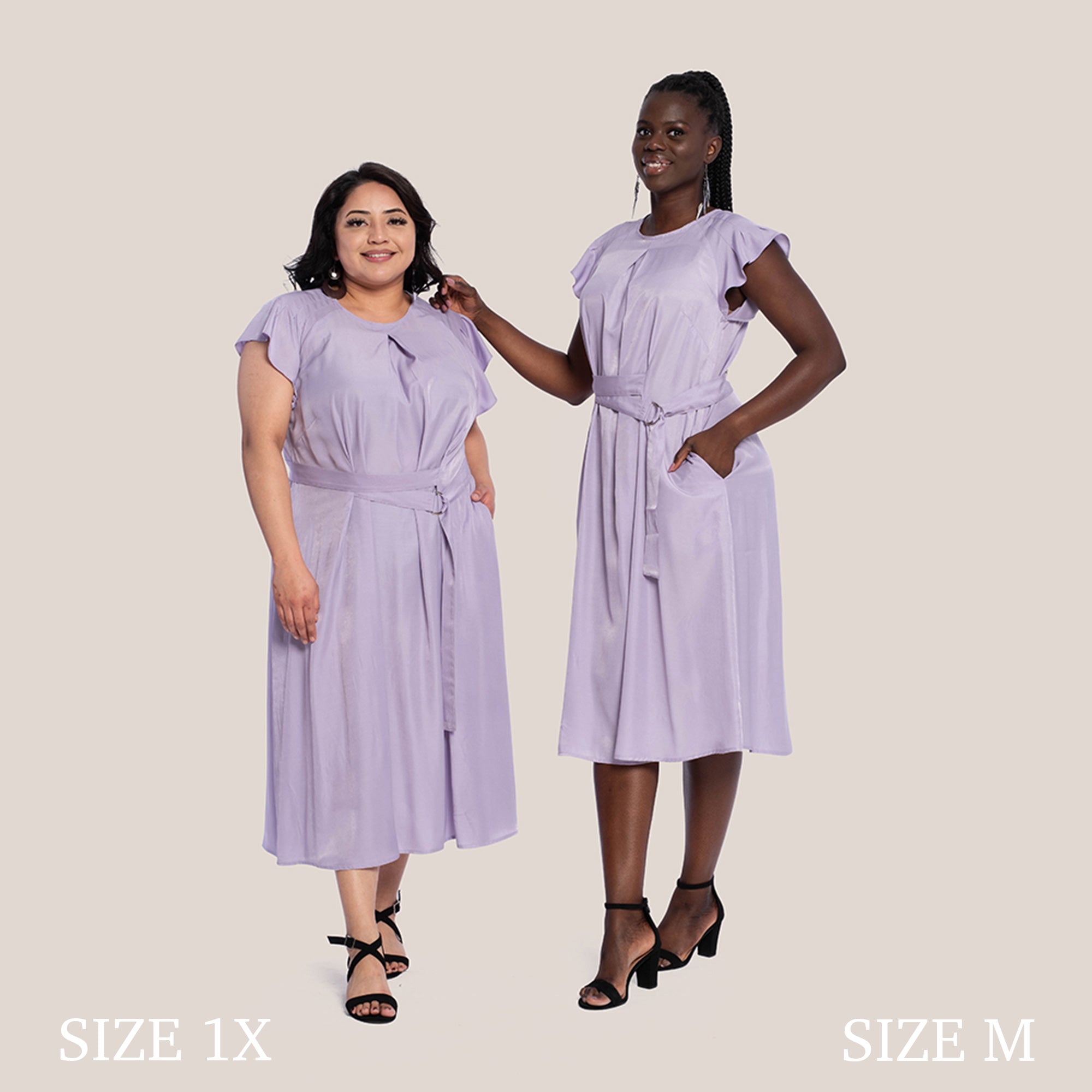 REMY SLIMMING DRESS - LAVENDER