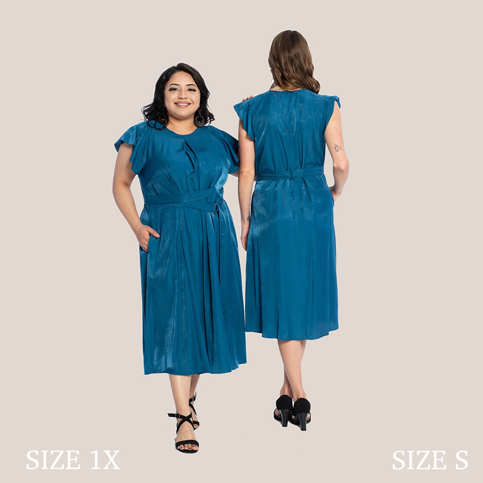 REMY SLIMMING DRESS - CLASSIC BLUE