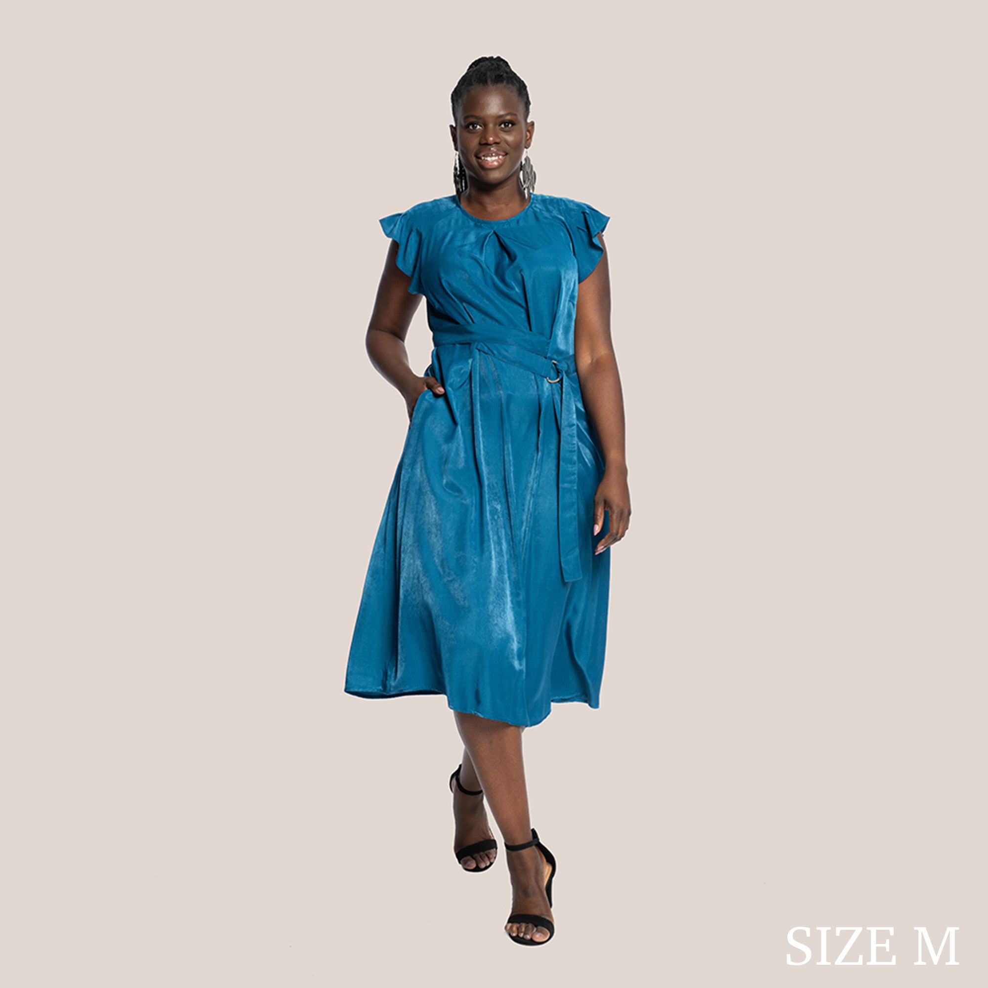 REMY SLIMMING DRESS - CLASSIC BLUE