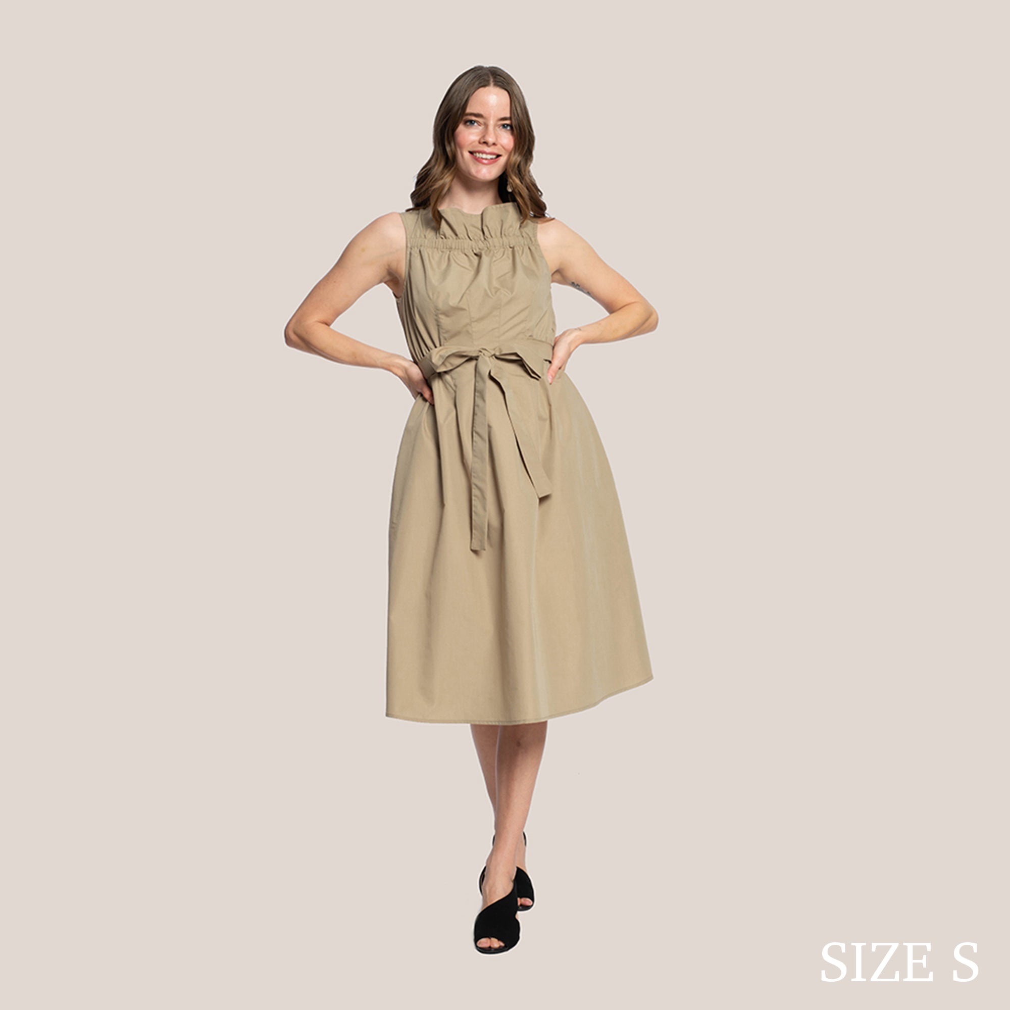 LANDRY SLIMMING DRESS - LATTE