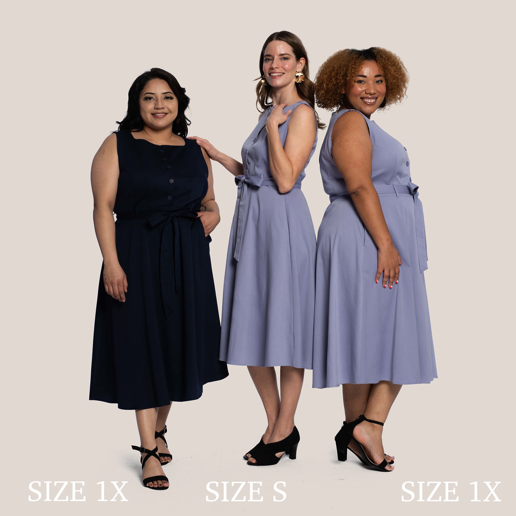 AZARI SLIMMING DRESS - PURPLE HAZE