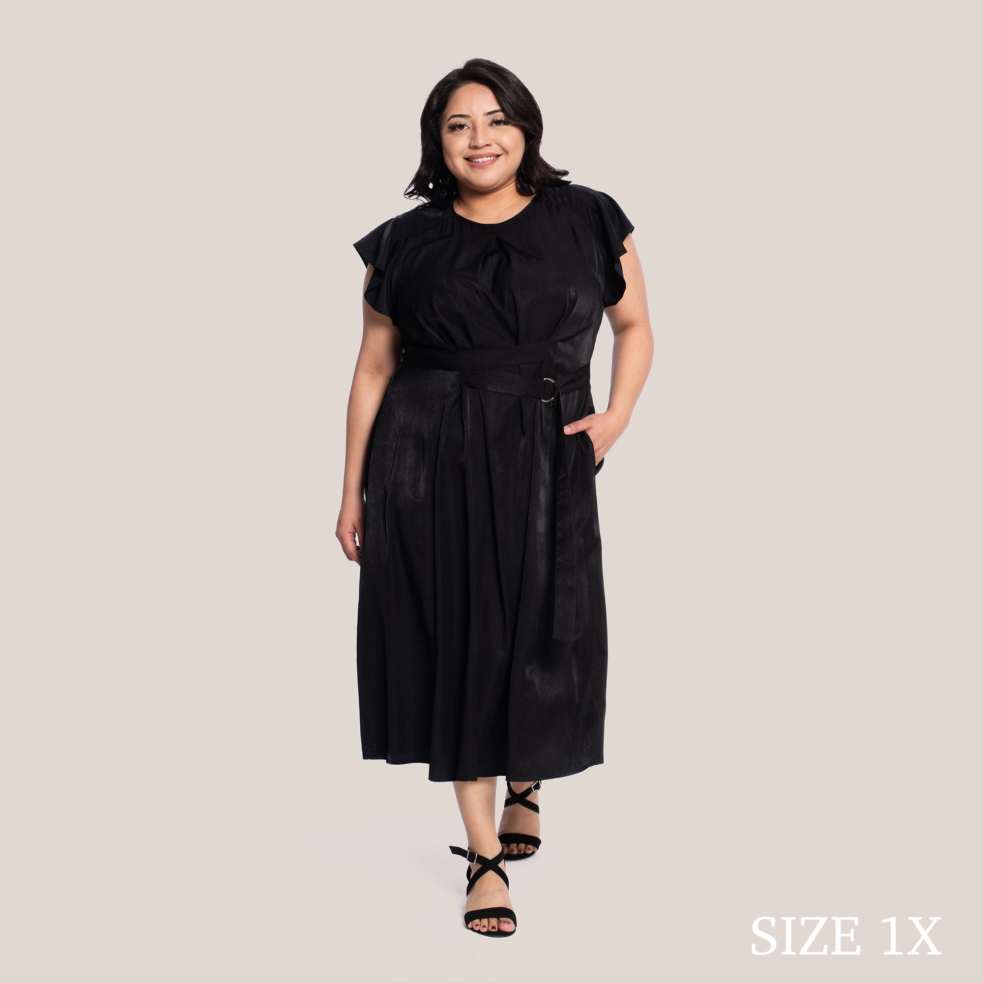 REMY SLIMMING DRESS - BLACK