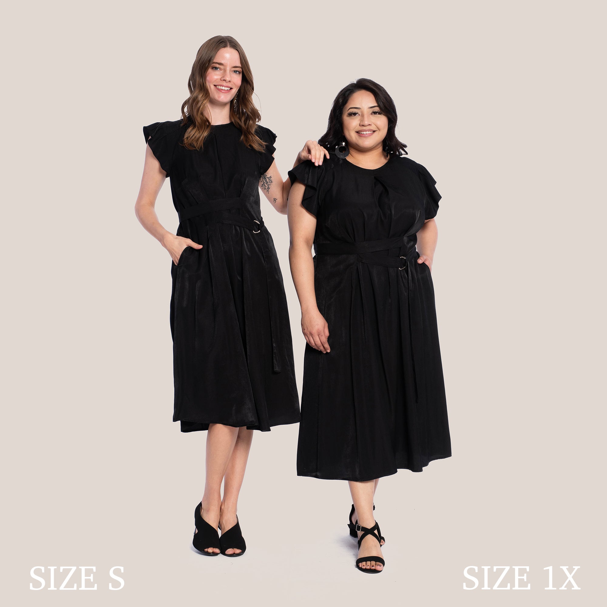 REMY SLIMMING DRESS - BLACK