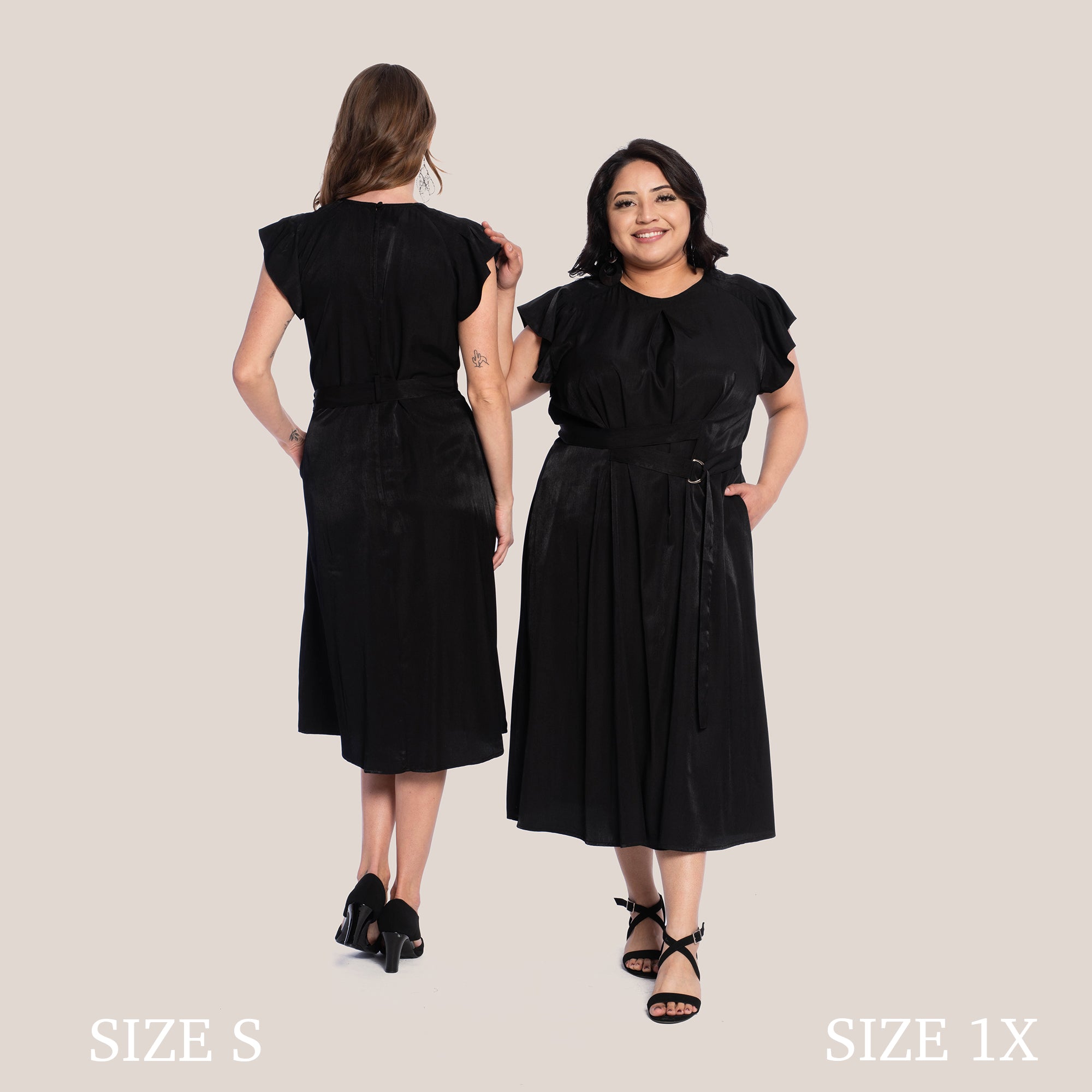 REMY SLIMMING DRESS - BLACK