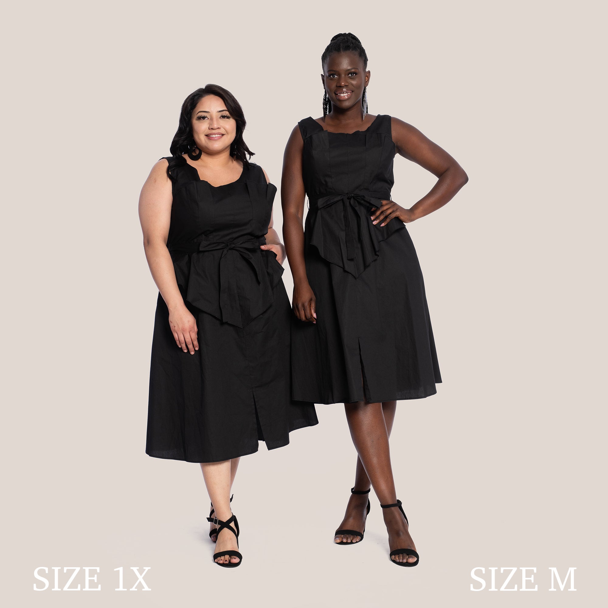 DELLA SLIMMING DRESS - BLACK