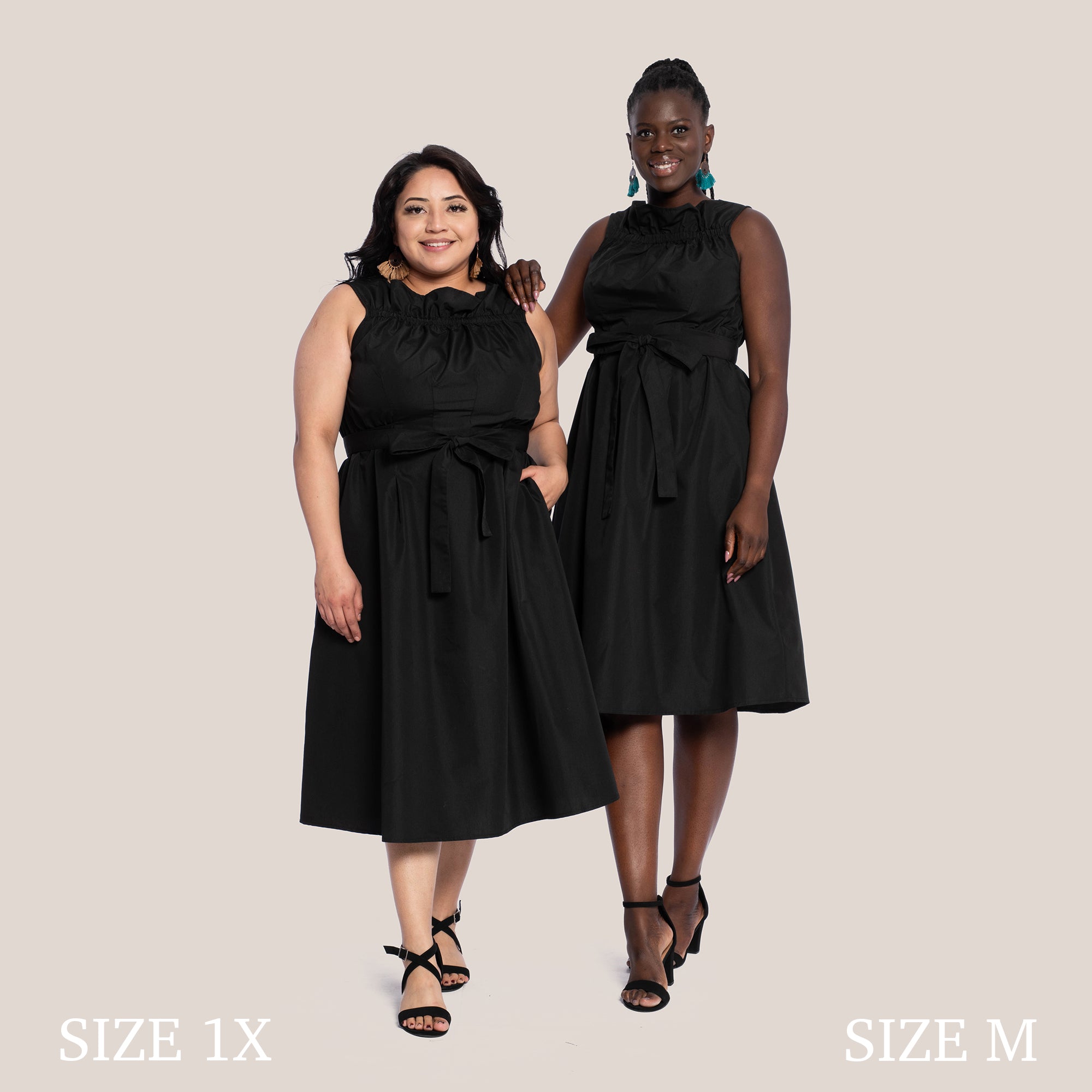 LANDRY SLIMMING DRESS - BLACK