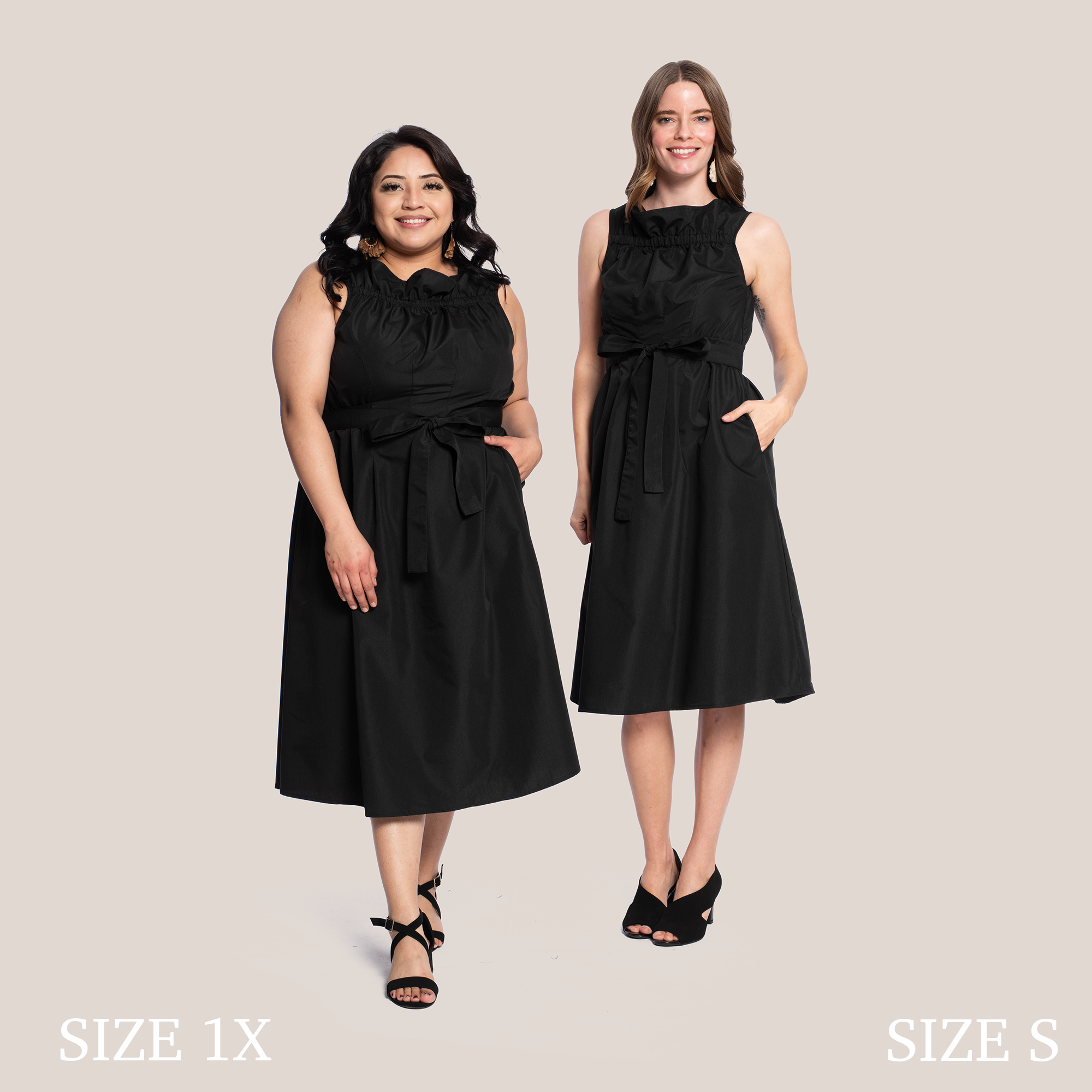 LANDRY SLIMMING DRESS - BLACK