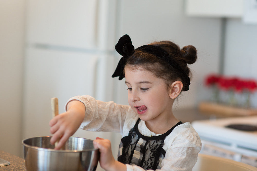 Black White Checker Plaid Apron | Children's Collection