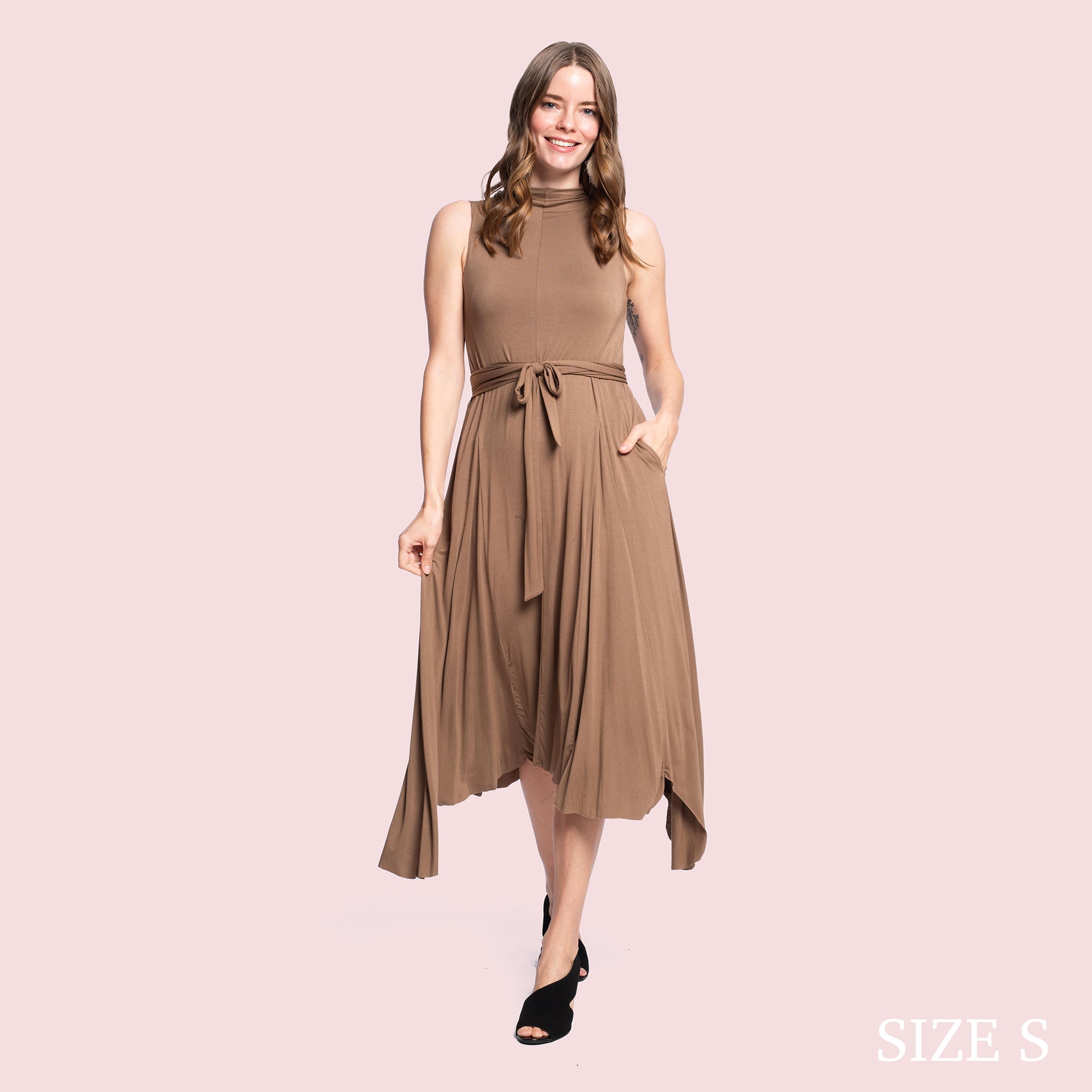 ESILDA DRESS - TAUPE