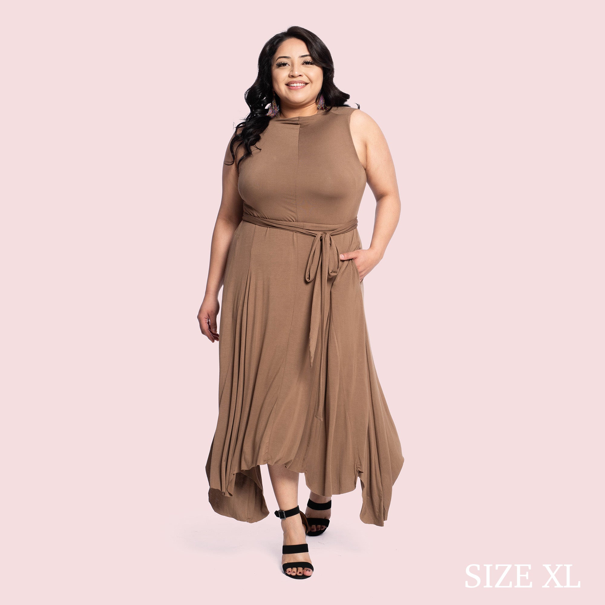 ESILDA DRESS - TAUPE