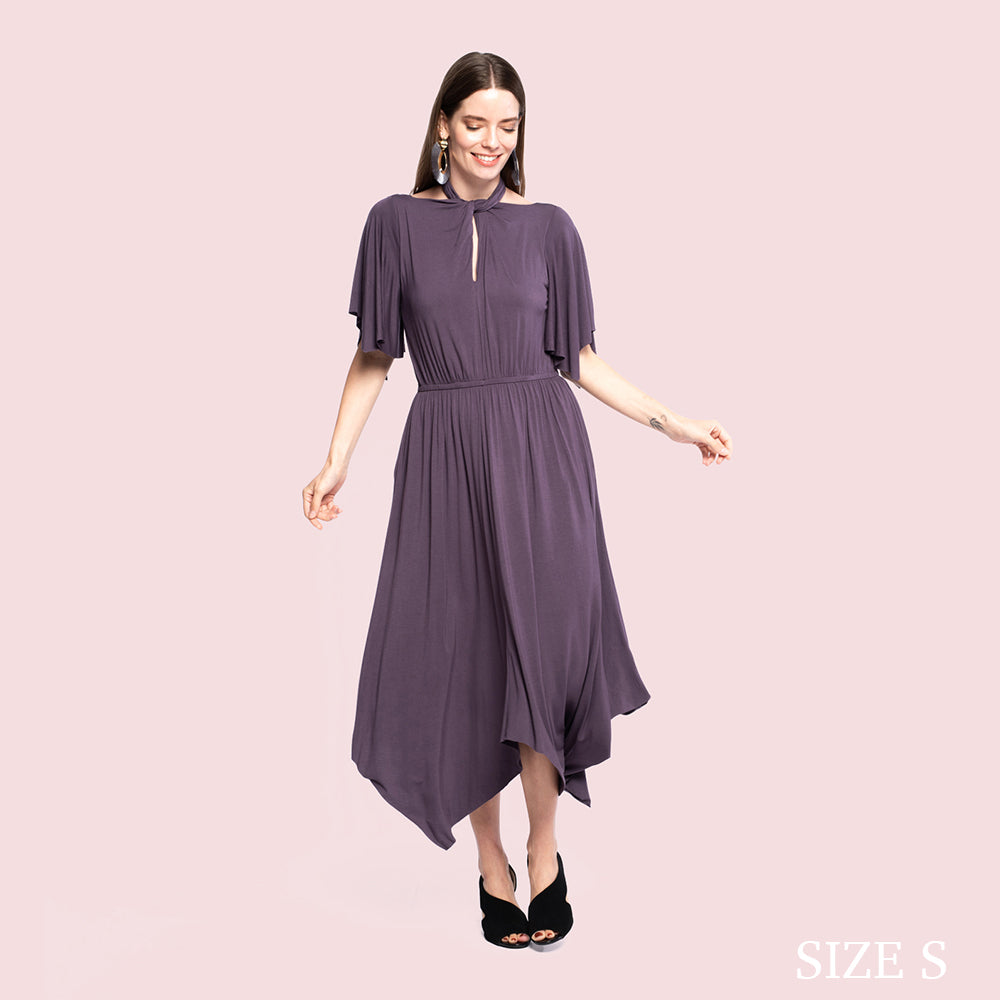 EYDIS DRESS - PLUM