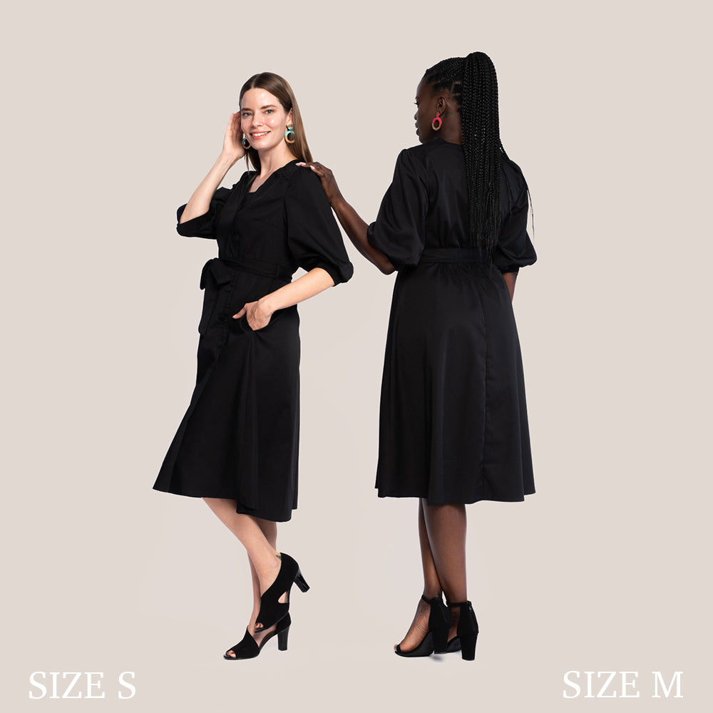 ARLETH SLIMMING DRESS - BLACK