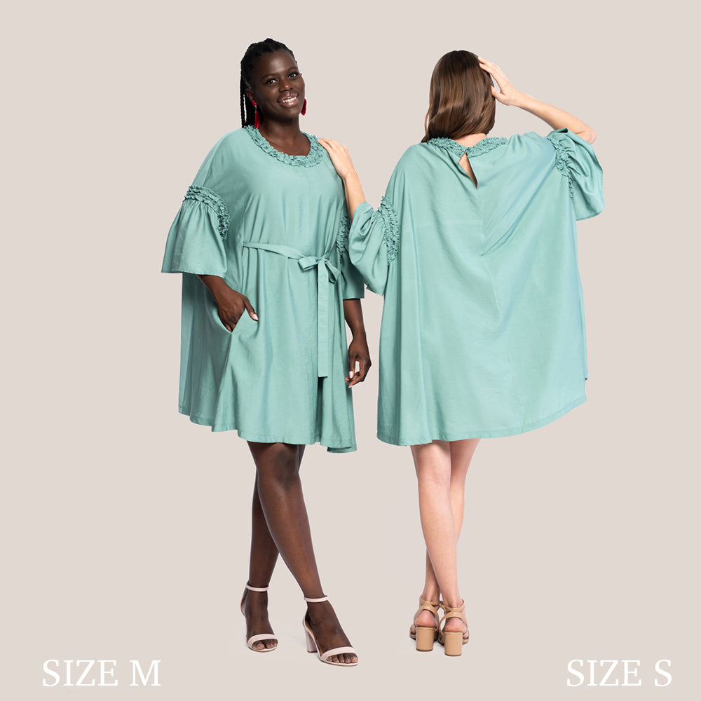 HARPER SLIMMING DRESS - SEAFOAM