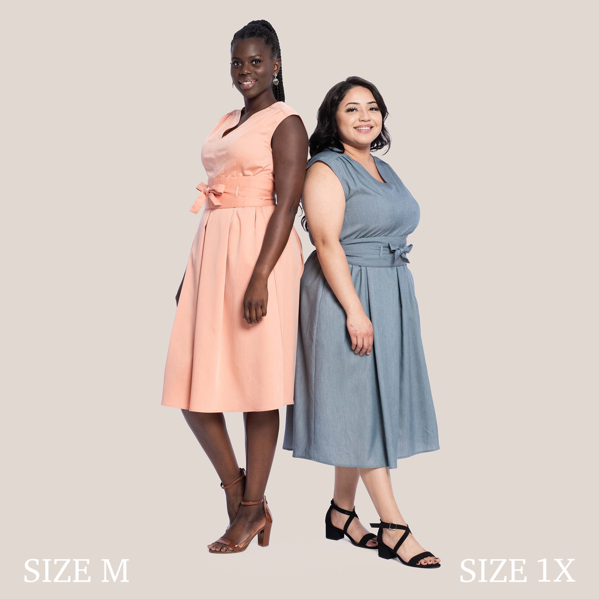 JAYLANI SLIMMING DRESS - SMOKE DENIM