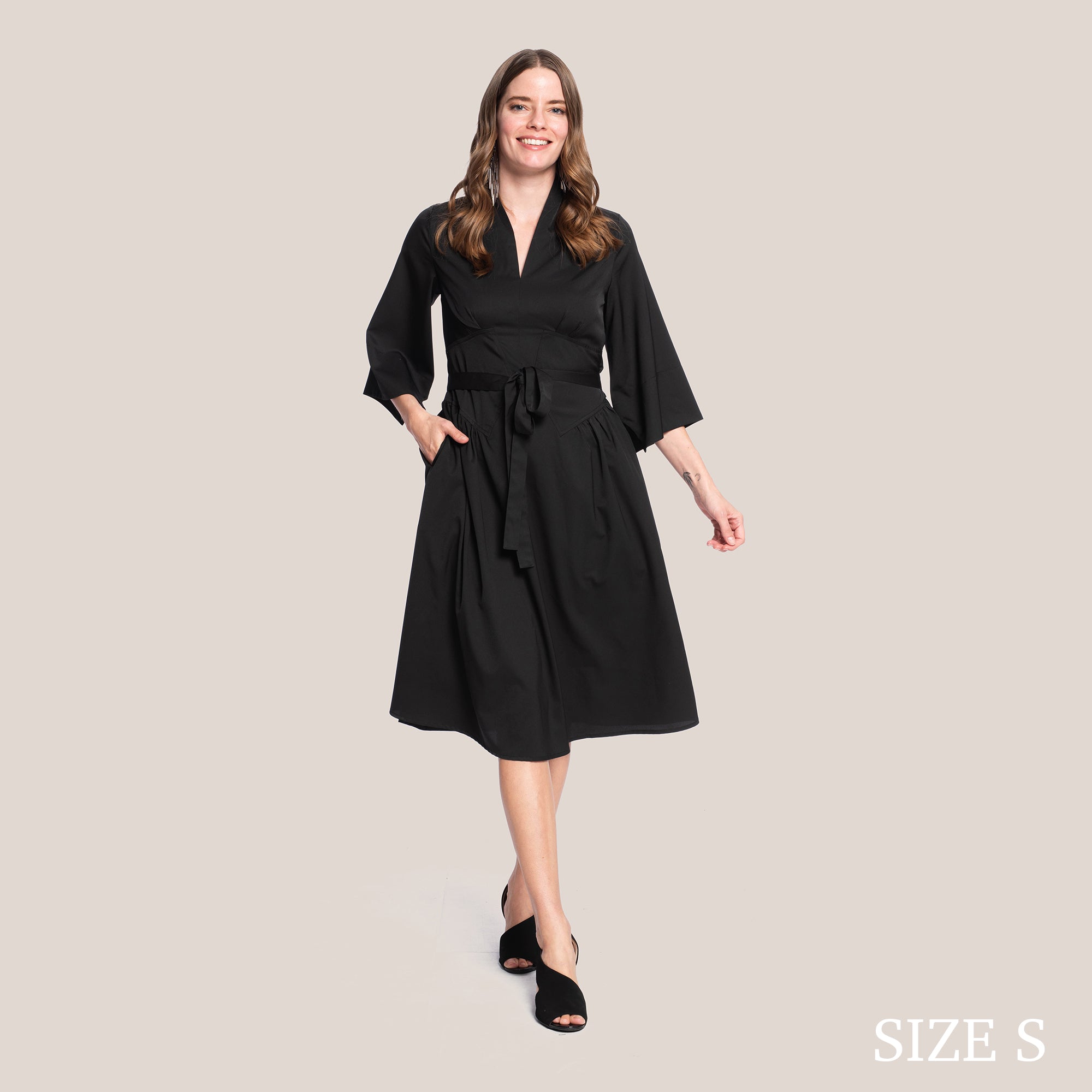 KEELY SLIMMING DRESS - BLACK