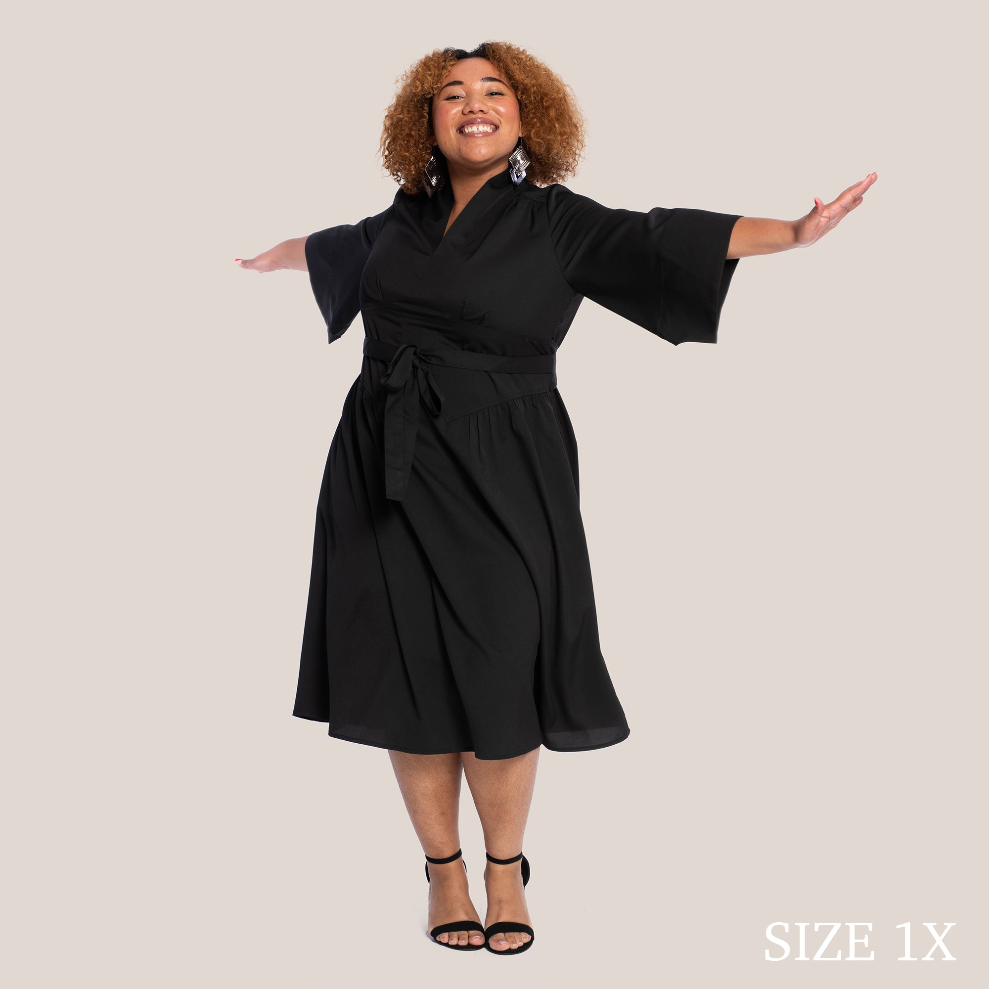 KEELY SLIMMING DRESS - BLACK