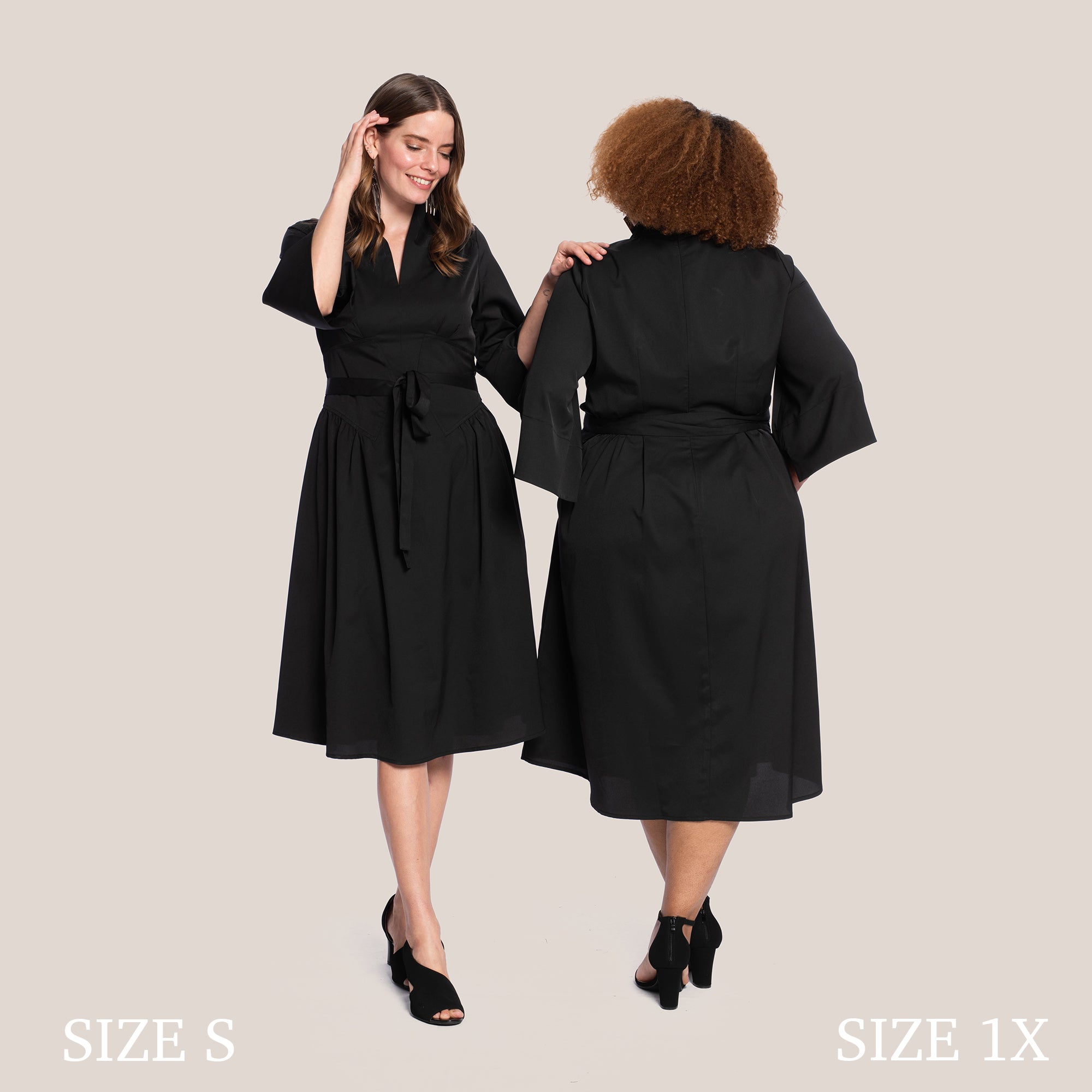 KEELY SLIMMING DRESS - BLACK