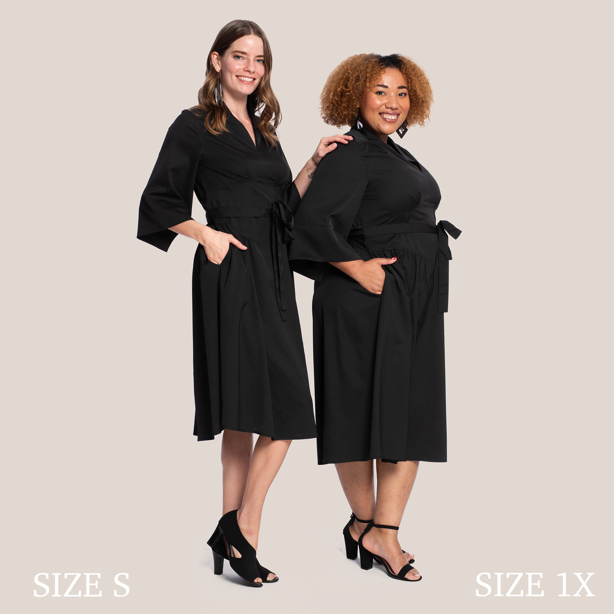 KEELY SLIMMING DRESS - BLACK