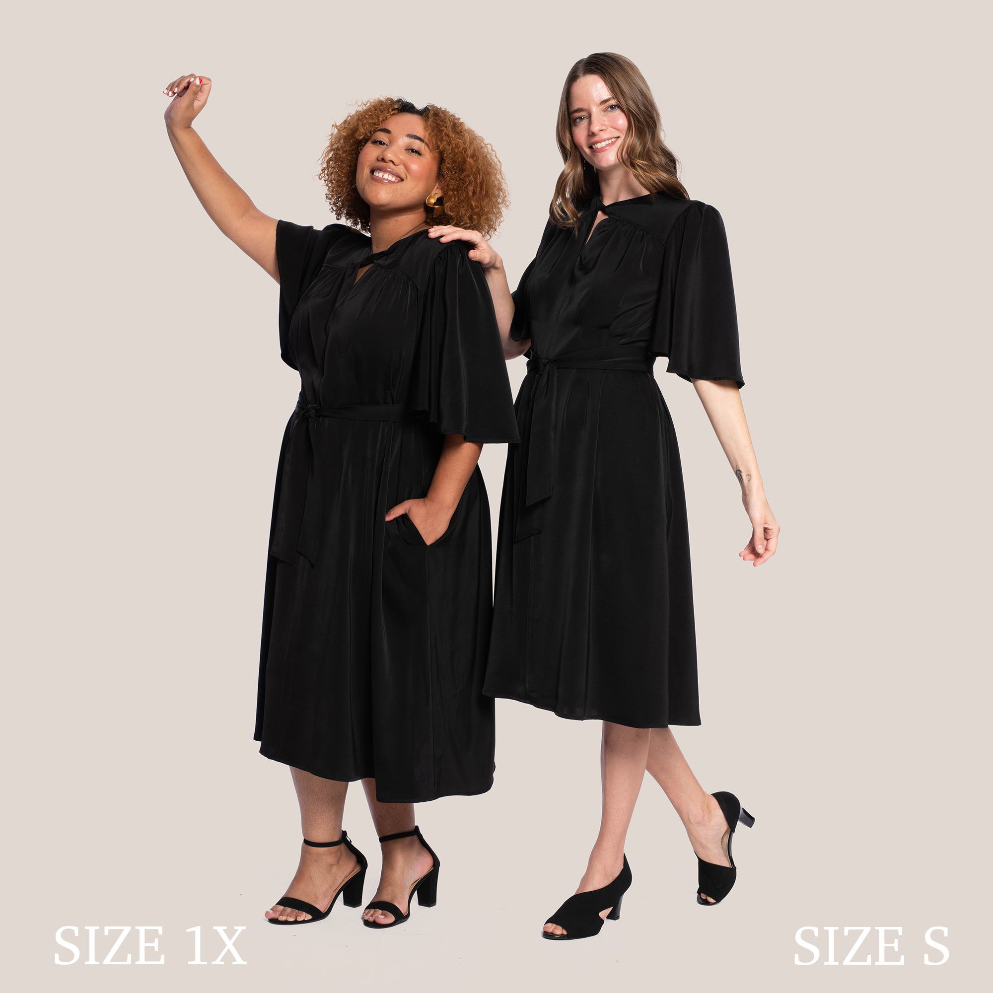 MILA SLIMMING DRESS - BLACK