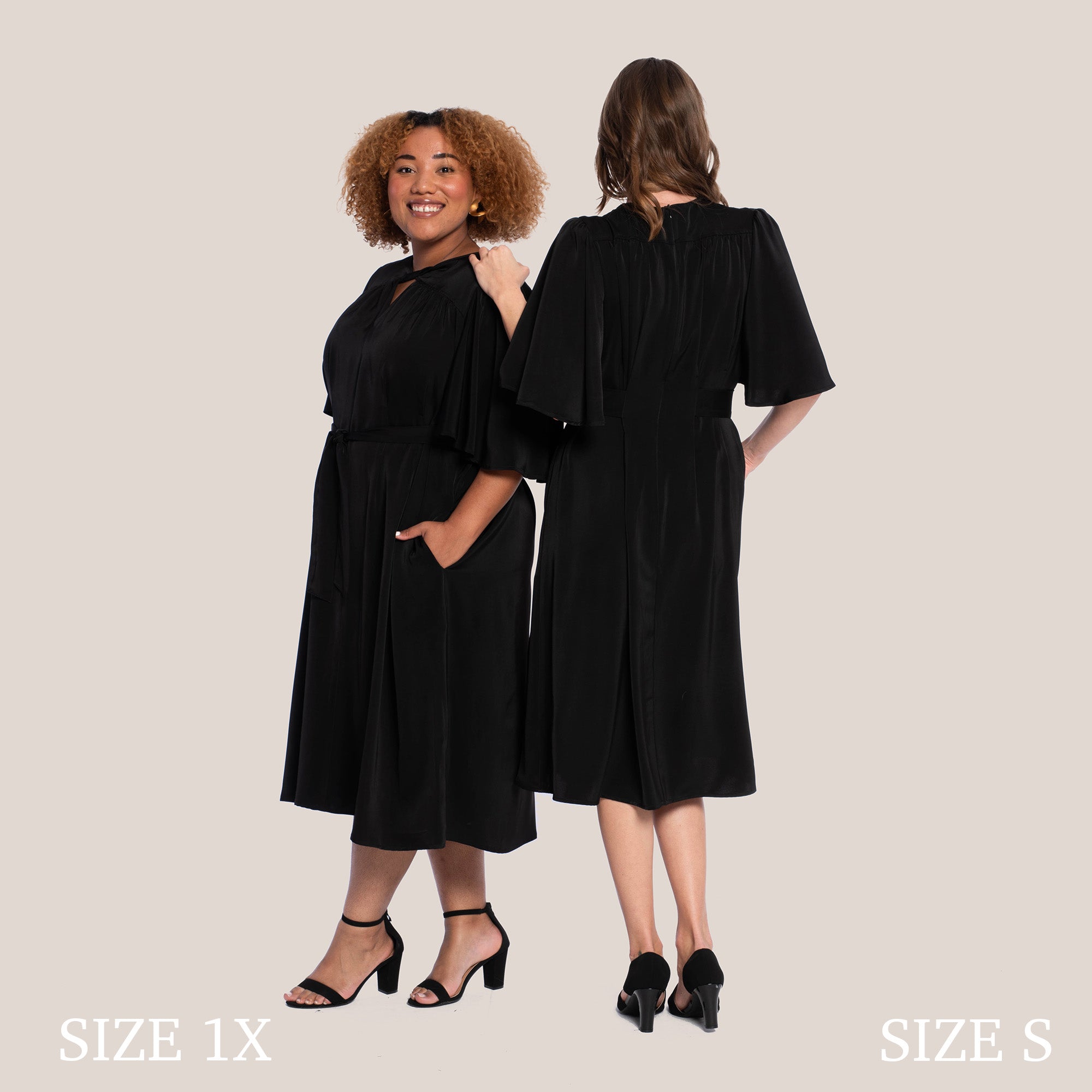 MILA SLIMMING DRESS - BLACK