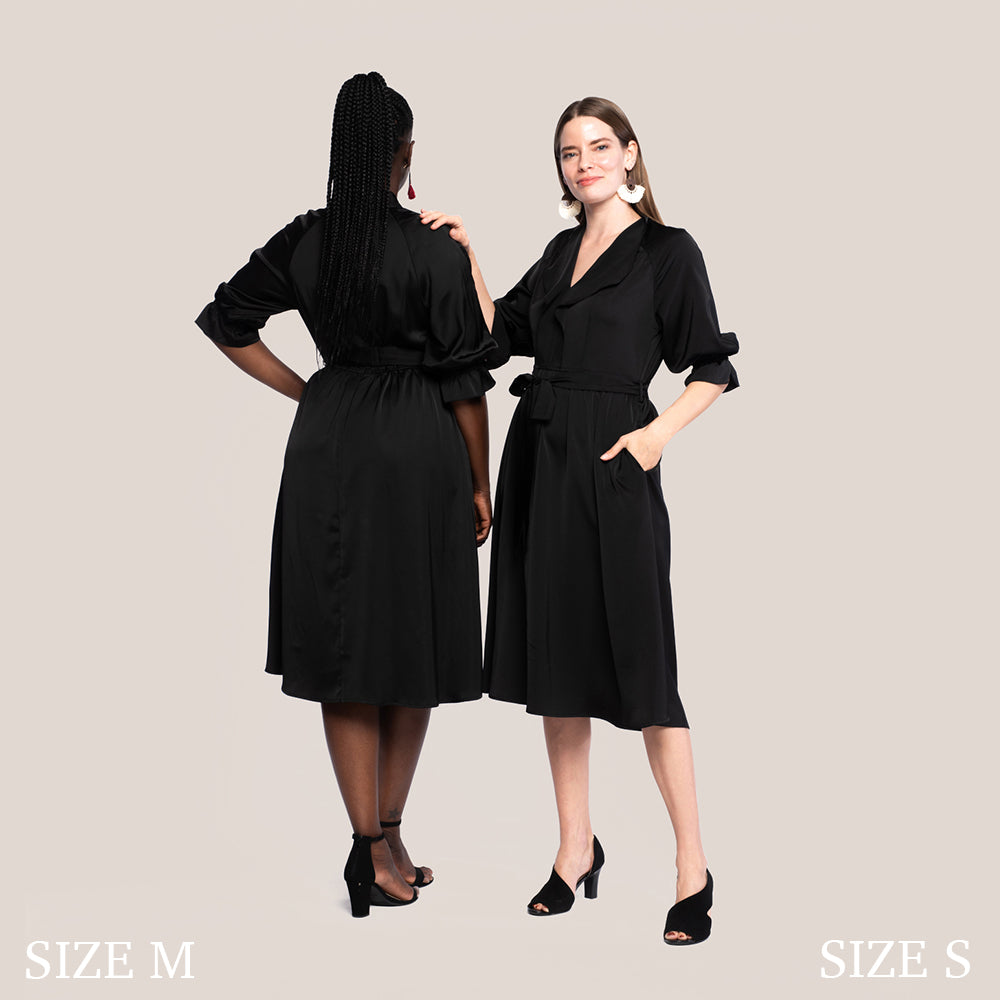 NYRA SLIMMING DRESS - BLACK