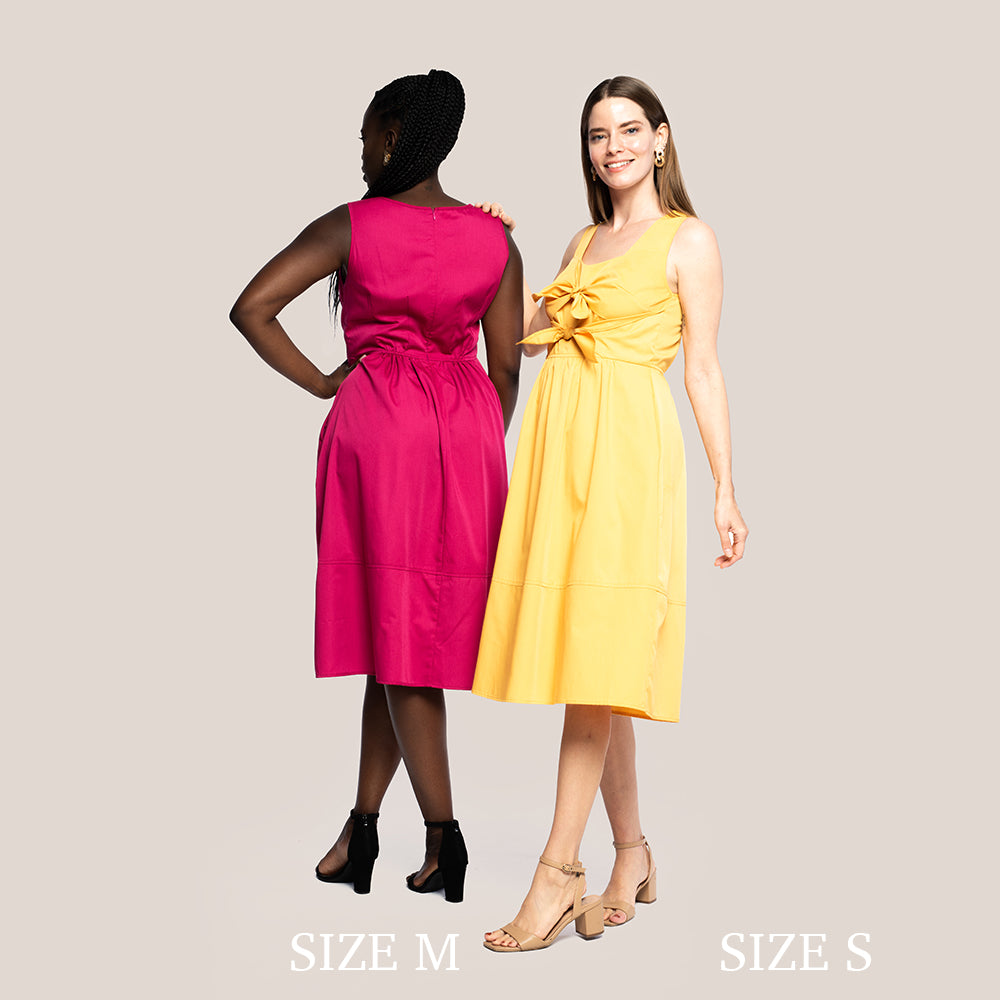 OLIVIA SLIMMING DRESS - RASPBERRY