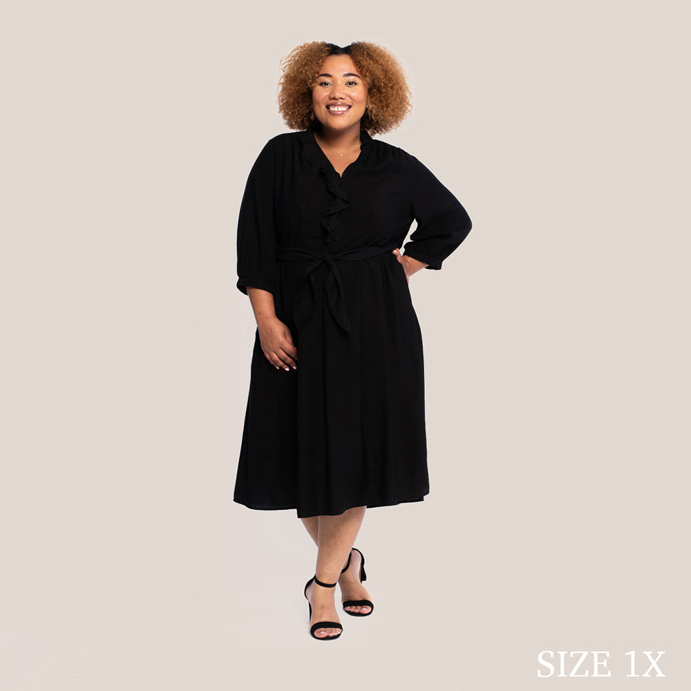 VIDA SLIMMING DRESS - BLACK