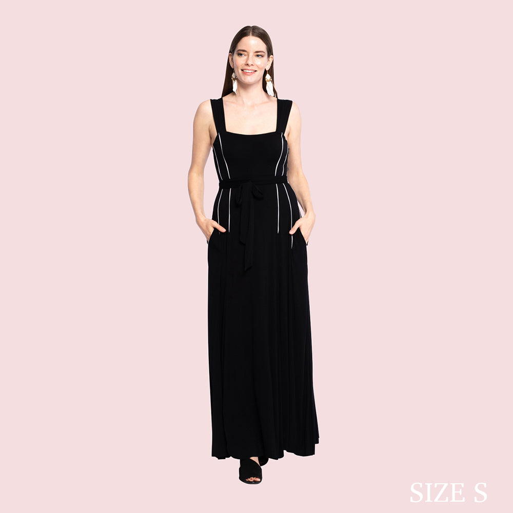 MAEVE DRESS - Black / SILVER S MAEVE DRESS - Black / SILVER S